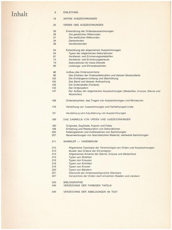 Václav Mericka: Faleristik - Ein Buch über Ordenskunde. Artia Kiadó, Prága, 1976. Német nyelvű kitüntetés szakirodalom, használt jó állapotban - Image 2