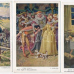 18 db RÉGI motívum képeslap: művészet / 18 pre-1945 motive postcards: art