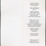 König (Kőnig) Róbert (1951-2014): aláírás kiállítási meghívóval - Image 2