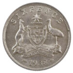 Ausztrália 1938. 6p Ag 'VI. György' T:1- Australia 1938. 6 Pence Ag 'George VI' C:AU Krause KM#38