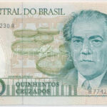 Brazília DN (1988) 500C 'A 7742055230 A' T:I,I- Brazil ND (1988) 500 Cruzados 'A 7742055230 A' C:UNC,AU Krause P#212d