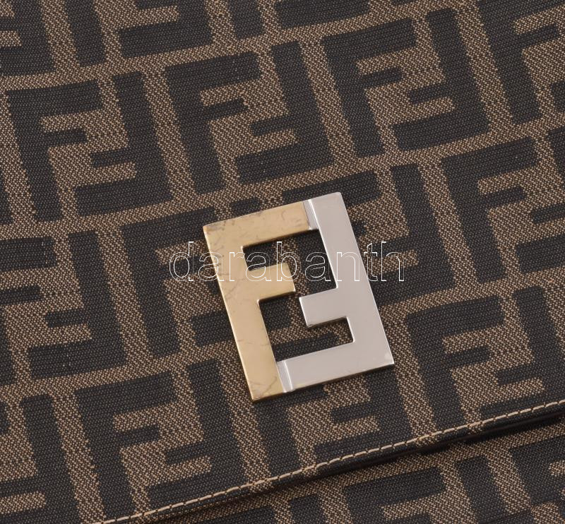 Fendi olasz vászon táska, jelzett, szép állapotban, 21x31cm - Image 2