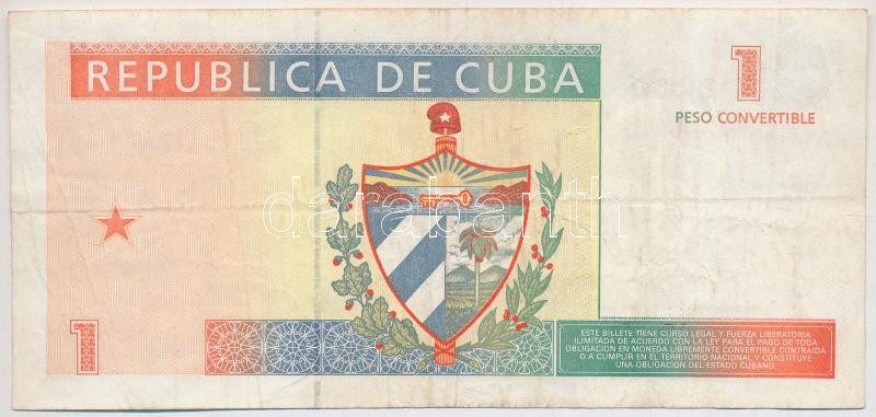 Kuba 1994. 1KP 'AA06 607610' T:III Cuba 1994. 1 Convertible Peso 'AA06 607610' C:F Krause P#FX37 - Image 2