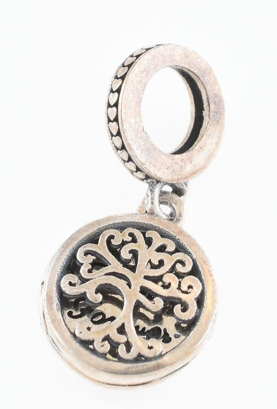Ezüst(Ag) fa motívumos charm, Pandora jelzéssel, nettó: 3,6 g