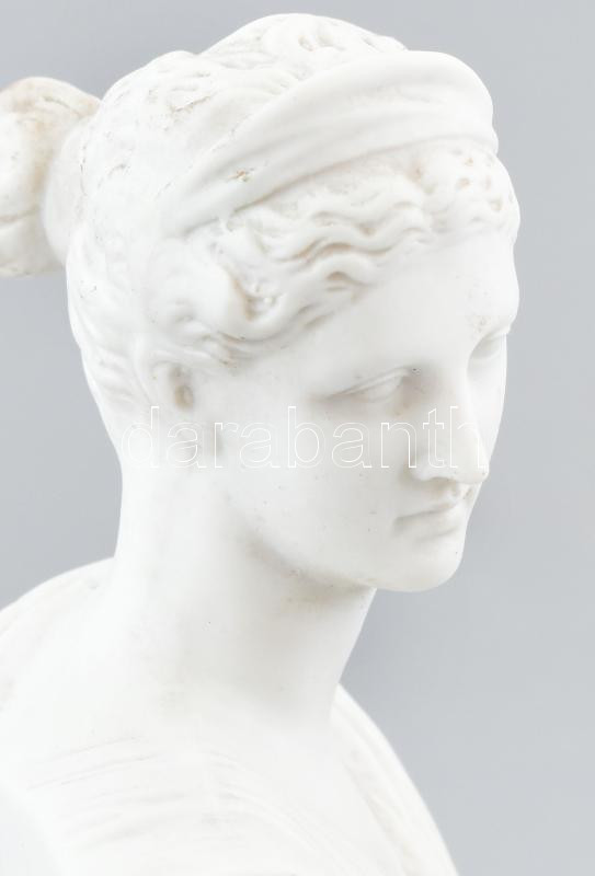 Jelzés nélkül: Artemis. Bisciut porcelán, kopott, m: 15 cm - Image 2