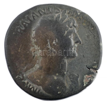 Római Birodalom / Róma / Hadrianus 117-138. Sestertius bronz (24,03g) T:3 Roman Empire / Rome / Hadrian 117-138. Sestertius bronze 'IMP C[AESAR T]RAIANVS HAD[RIANVS AVG] / [PONT MAX TR POT COS DES III] - S-C - ANNONA AVG' (24,03g) C:F RIC II 560