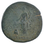 Római Birodalom / Róma / Hadrianus 117-138. Sestertius bronz (24,03g) T:3 Roman Empire / Rome / Hadrian 117-138. Sestertius bronze 'IMP C[AESAR T]RAIANVS HAD[RIANVS AVG] / [PONT MAX TR POT COS DES III] - S-C - ANNONA AVG' (24,03g) C:F RIC II 560 - Image 2