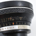 Carl Zeiss Flektogon 4/25-ös objektív bőr tokkal, Exacta bajonettes, működő állapotban, belül gombás d: 8 cm tokkal - Image 4
