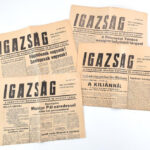 1956 Az Igazság című forradalmi újság október 30., november 1-2-3-i száma