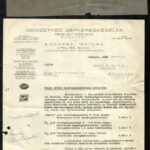 1943 Bp., Nemzetközi Gépkereskedelmi Részvénytársaság fejléces levélpapírjára írt levél
