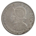 Panama 1961. 1/10B Ag 'Vasco Nunez de Balboa' T:1- Panama 1961. 1/10 Balboa Ag 'Vasco Nunez de Balboa' C:AU Krause KM#24