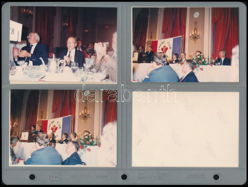 Grósz Károly és Kapolyi László Kanadában, 7 db színes fotó, 12,5x9 cm - Image 2