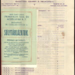 1911 Bp., Gróf Csáky László Prakfalvi Vas- és Acélgyár Rt. súlytáblázat, árjegyzék, stb. - Image 2