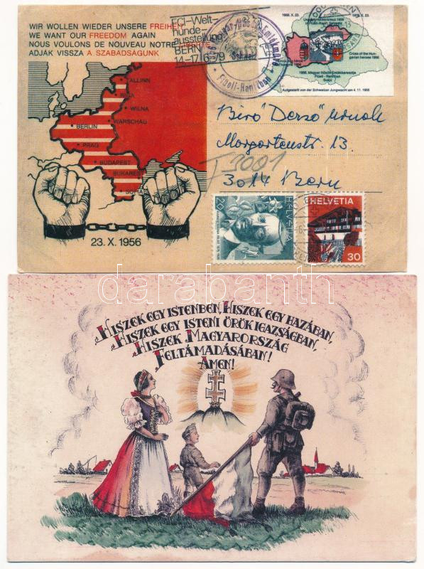 28 db MODERN használatlan magyar irredenta reprint képeslap + 1 matrica