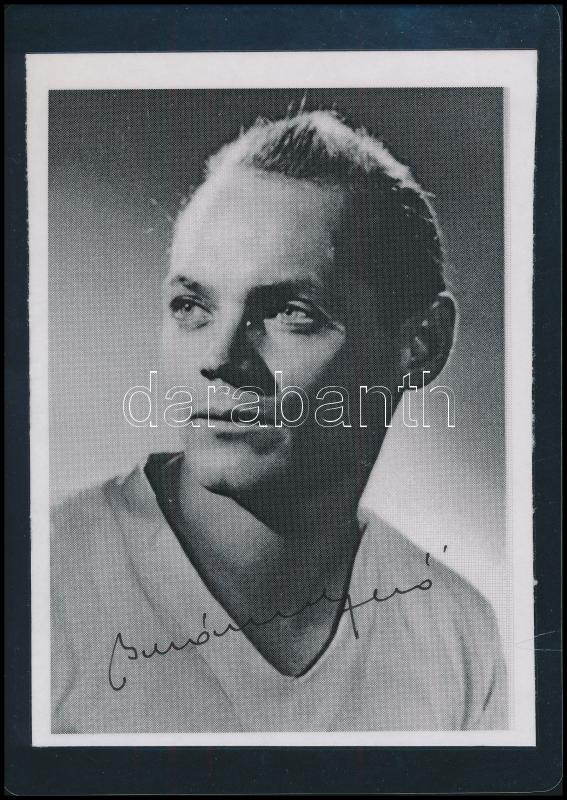 Buzánszky Jenő (1925-2015) labdarúgó aláírása