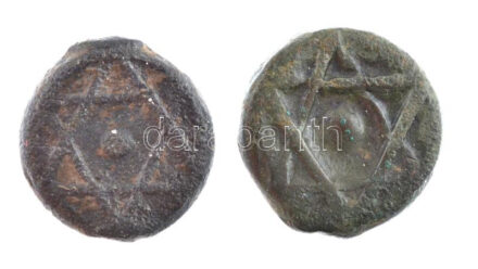 Marokkó 19. század 1f bronz (2db) T:3 Morocco 19th century 1 Falus bronze (2pcs) C:F