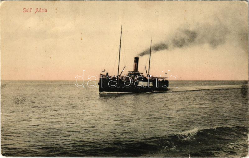 Sull' Adria / Adriatic Sea with steamship (EB)