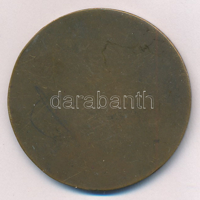 1937. 'III. Kerület Torna és Vívó Egylet 1887-1937' egyoldalas bronz emlékérem 'HAWEL' gyártói jelzéssel. Szign.: Szilas (50mm) T:1- patina - Image 2