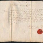 1817 Latin nyelvű irat viaszpecséttel