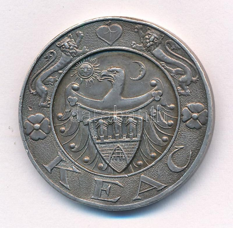 Konkoly Sugár József (1887-) DN 'KEAC' jelzett Ag sportérem (17,31g/0.990/33mm) T:2 ph.