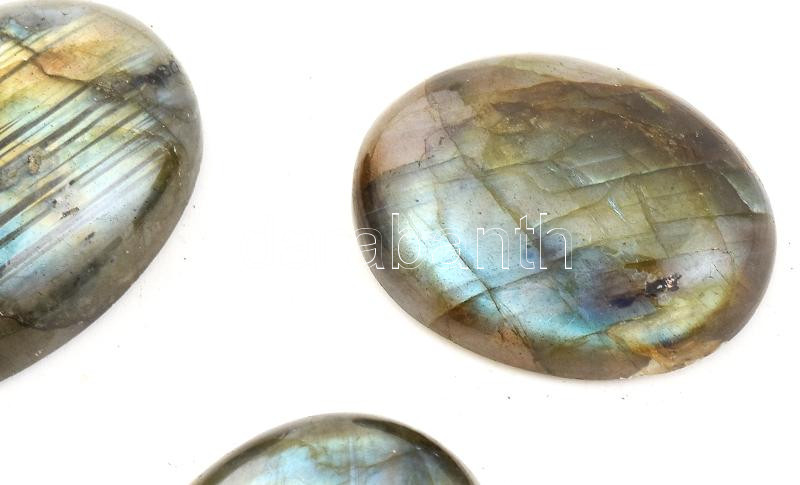 Csiszolt Blue-flash labradorit cabochon 30 g 5 db - Image 2