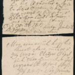 1819 2 db elismervény + német nyelvű levél
