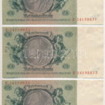 Német Harmadik Birodalom 1933. 50M (3x) sorszámkövetők T:I German Third Reich 1933. 50 Mark (3x) sequential serials C:UNC Krause 182.a - Image 2