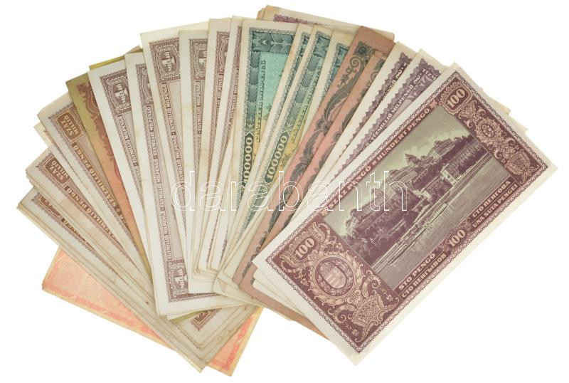 1945-1946. 45db-os Pengő bankjegytétel T:III,III- közte szép papír - Image 2