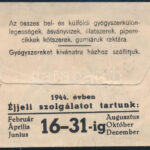 Fenyves Zoltán Corvin Gyógyszertára Erzsébet körút receptboríték, hajtásnyommal - Image 2