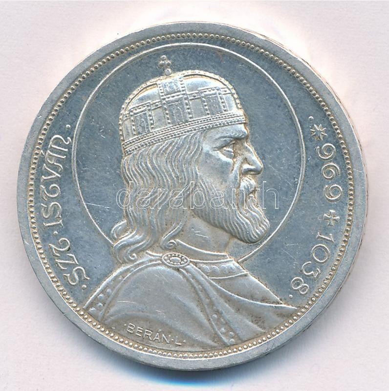 1938. 5P Ag 'Szent István' T:1- Adamo P8.1