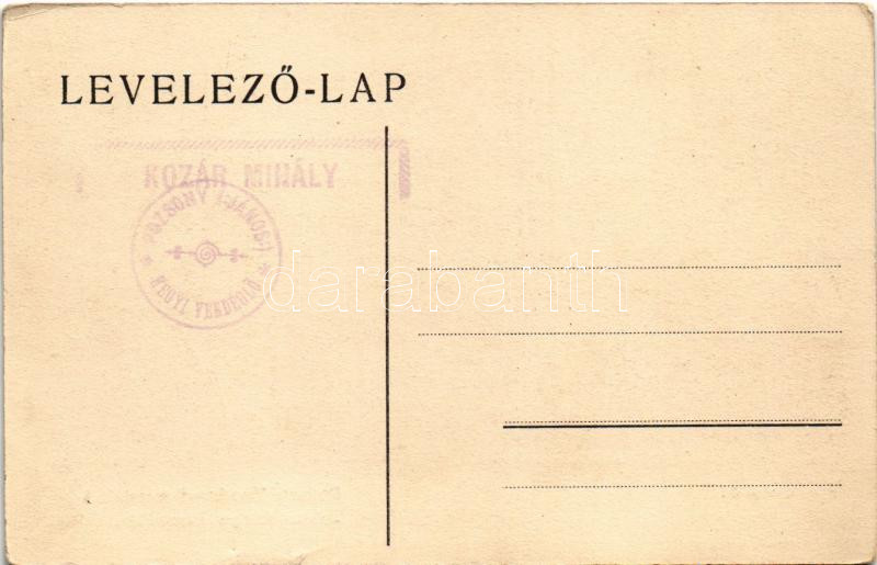 1905 Budapest XII. Pozsony-Jánoshegyi messzelátó, kilátó. Schwarz J. kiadása (kis szakadás / small tear) - Image 2