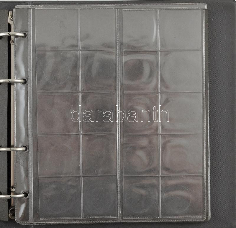 Dekoratív műbőr érmetartó album 6db berakólappal, elválasztó lapokkal, használt állapotban - Image 2