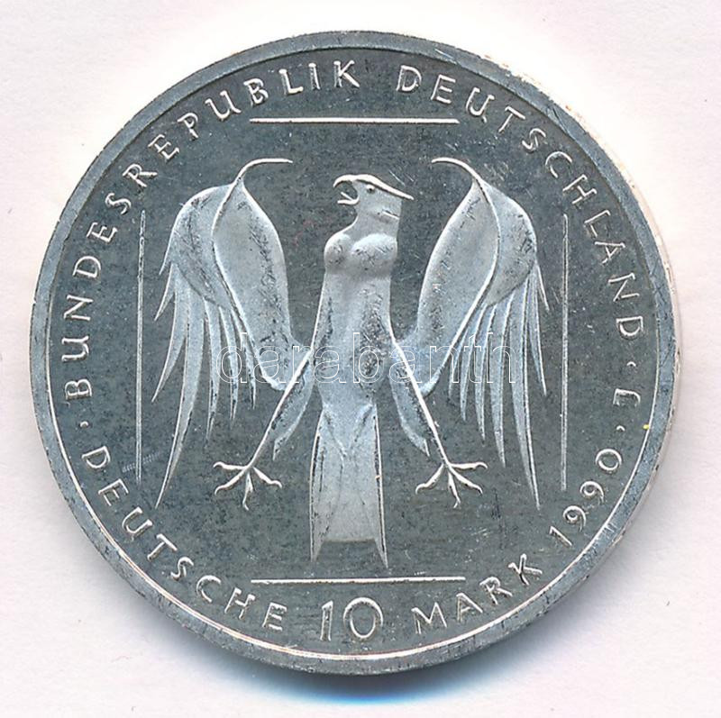Német Szövetségi Köztársaság 1990J 10M Ag '800 éves a Német Lovagrend' T:PP FRG 1990J 10 Mark Ag '800th Anniversary of The Teutonic Order' C:PP Krause KM#176