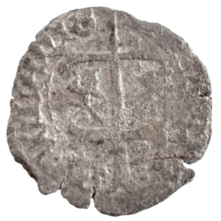 1440-1441. Denár Ag 'I. Ulászló' (0,54g) T:2,2- kitörés Hungary 1440-1441. Denar Ag 'Wladislaus I' (0,54g) C:XF,VF cracked Huszár: 598., Unger I.: 469.c