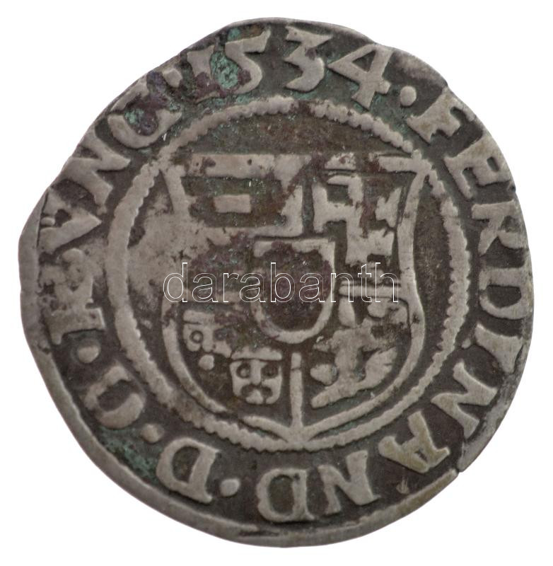 1534K-B Denár Ag 'I. Ferdinánd' (0,44g) T:2 patina Hungary 1534K-B Denar Ag 'Ferdinand I' (0,44g) C:XF patina Huszár: 935., Unger II.: 745.a - Image 2