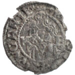 15??K-B Denár Ag 'I. Ferdinánd' (0,42g) T:2 patina, kitörés Hungary 15??K-B Denar Ag 'Ferdinand I' (0,42g) C:XF patina, cracked Huszár: 935., Unger II.: 745.a