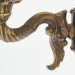 Bronz 3 ágú lámpa, ernyőkkel. m: 47 cm. (Érintésvédelem szempontjából nincs bevizsgálva) - Image 3