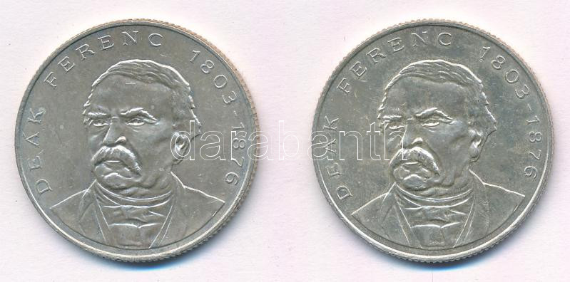 1994. 200Ft Ag 'Deák' (2x) T:1-,2 kis patina Adamo F13.1