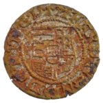 1555K-B Denár 'I. Ferdinánd' ezüstözött hamisítvány (0,58g) T:2 patina Hungary 1555K-B Denar 'Ferdinand I' silvered fake (0,58g) C:XF patina Huszár: 935., Unger II.: 745.a - Image 2