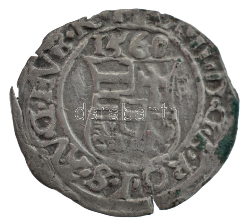 1568K-B Denár Ag 'Miksa' (0,45g) T:2 rep., patina Hungary 1568K-B Denar Ag 'Maximilian' (0,45g) C:XF crack, patina Huszár: 992.,Unger II.: 766.a - Image 2