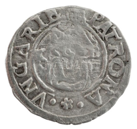 1577K-B Denár Ag 'Miksa' (0,47g) T:2 patina Hungary 1577K-B Denar Ag 'Maximilian' (0,47g) C:XF patina Huszár: 992., Unger II.: 766.a