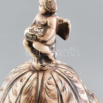 Nagyméretű Capodimonte fedeles váza, jelzett, kopásokkal, m: 47 cm - Image 2