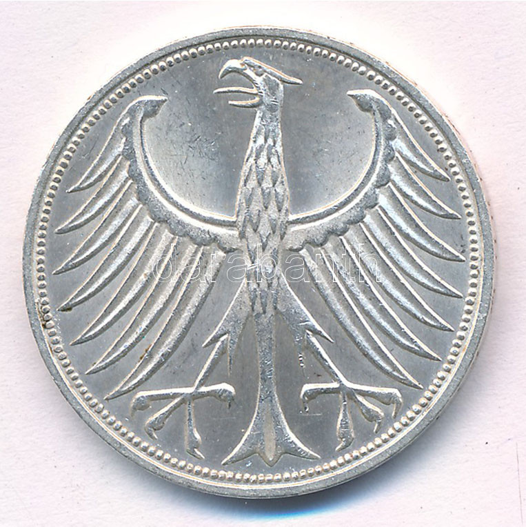 Német Szövetségi Köztársaság 1974F 5M Ag T:1- FRG 1974F 5 Mark Ag C:AU Krause KM# 112.1