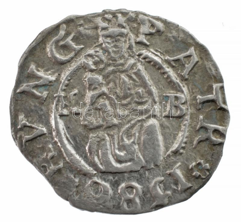1580K-B Denár Ag 'Rudolf' (0,58g) T:1- Hungary 1580K-B Denar Ag 'Rudolf' (0,58g) C:AU Huszár: 1059.,Unger II.: 811.a