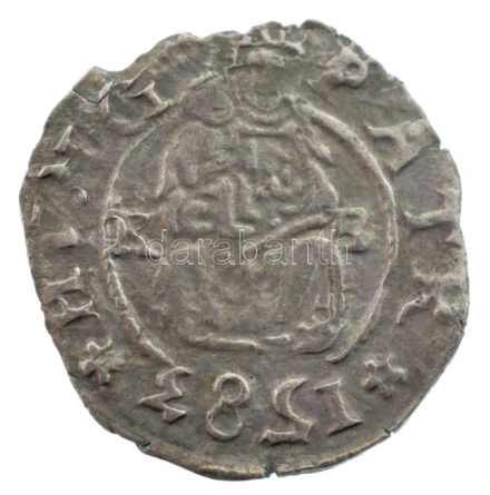 1583K-B Denár Ag 'Rudolf' (0,48g) T:1-,2 patina, kitörés Hungary 1583K-B Denar Ag 'Rudolf' (0,48g) C:AU,XF patina, kitörés Huszár: 1059.,Unger II.: 811.a