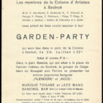 cca 1930 Szolnoki Művészeti Egyesület Garden party-jának meghívója, francia nyelven. - Image 2