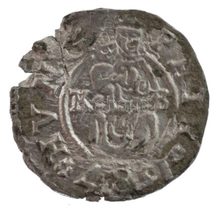 1587K-B Denár Ag 'Rudolf' (0,64g) T:2 patina, kitörés Hungary 1587K-B Denar Ag 'Rudolf' (0,64g) C:XF patina, cracked Huszár: 1059.,Unger II.: 811.a