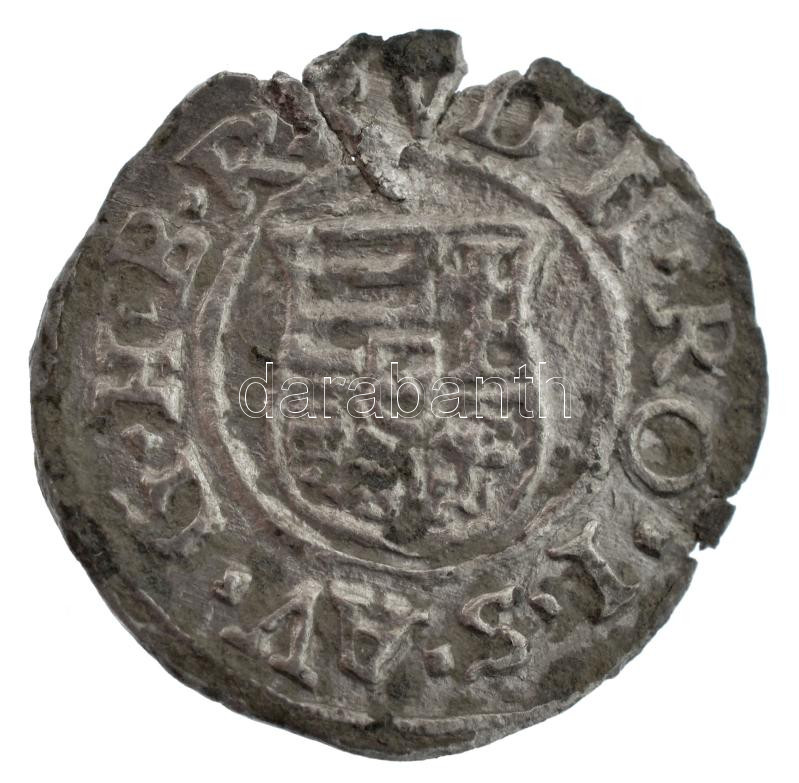 1587K-B Denár Ag 'Rudolf' (0,64g) T:2 patina, kitörés Hungary 1587K-B Denar Ag 'Rudolf' (0,64g) C:XF patina, cracked Huszár: 1059.,Unger II.: 811.a - Image 2