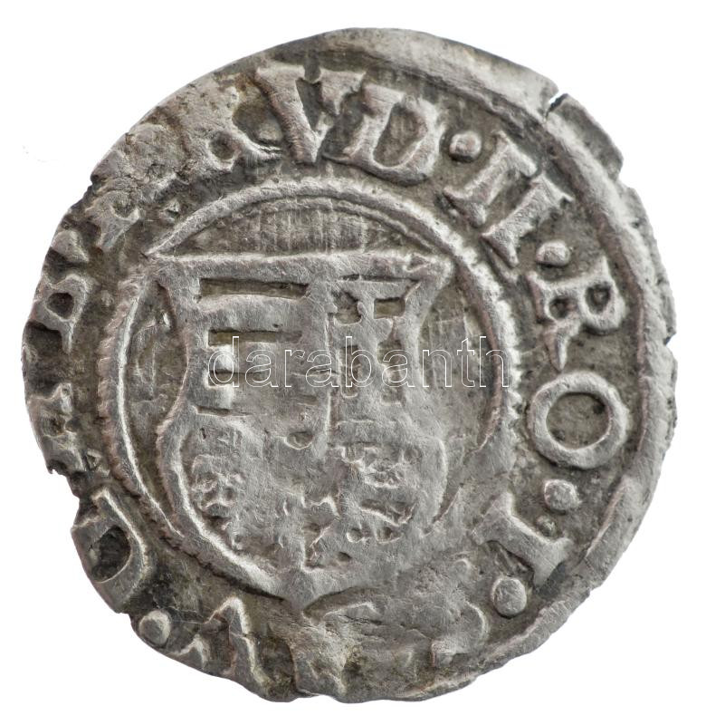 1588K-B Denár Ag 'Rudolf' (0,64g) T:2- patina, kitörés Hungary 1588K-B Denar Ag 'Rudolf' (0,64g) C:VF patina, cracked Huszár: 1059.,Unger II.: 811.a - Image 2