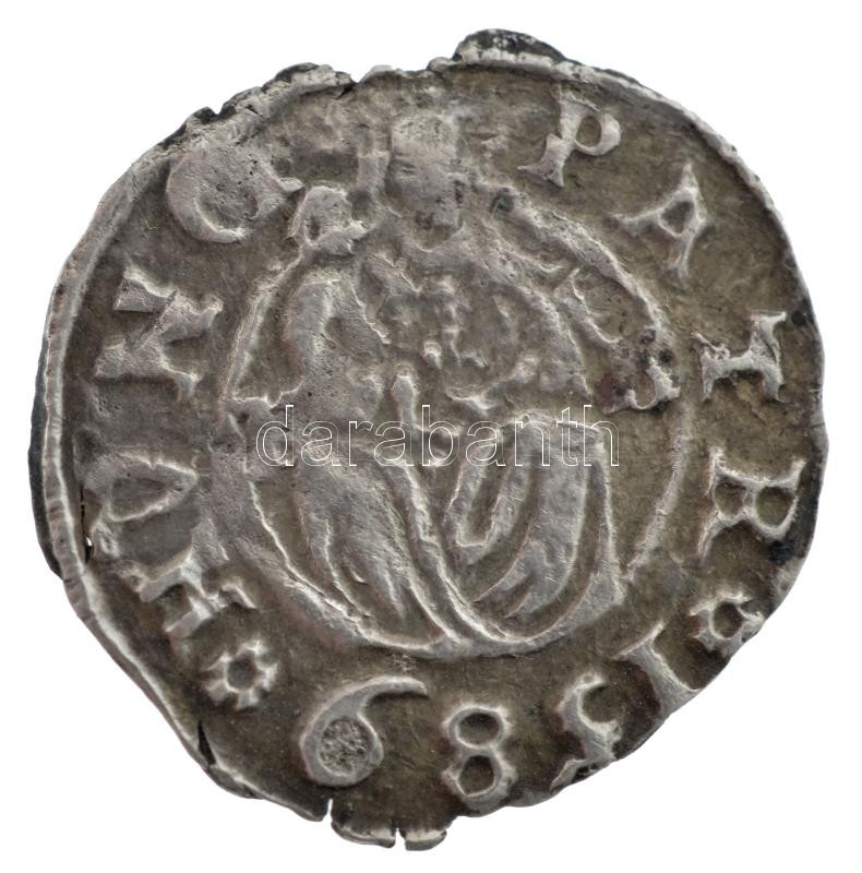 1589K-B Denár Ag 'Rudolf' (0,45g) T:2 patina Hungary 1589K-B Denar Ag 'Rudolf' (0,45g) C:XF patina Huszár: 1059.,Unger II.: 811.a